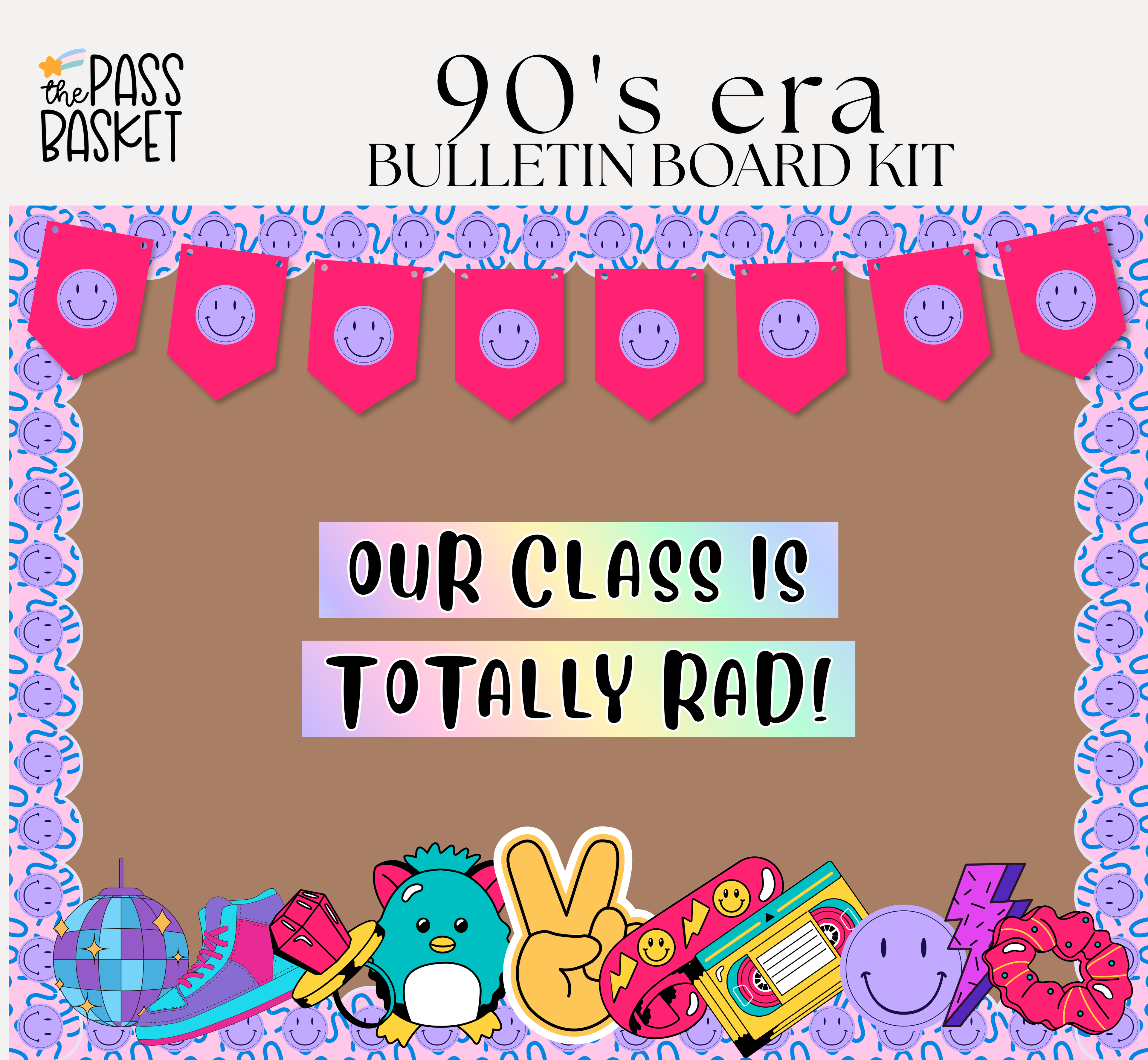 90's Era | Bulletin Board Kit
