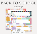Back to School | Desk Name Tags & Plates