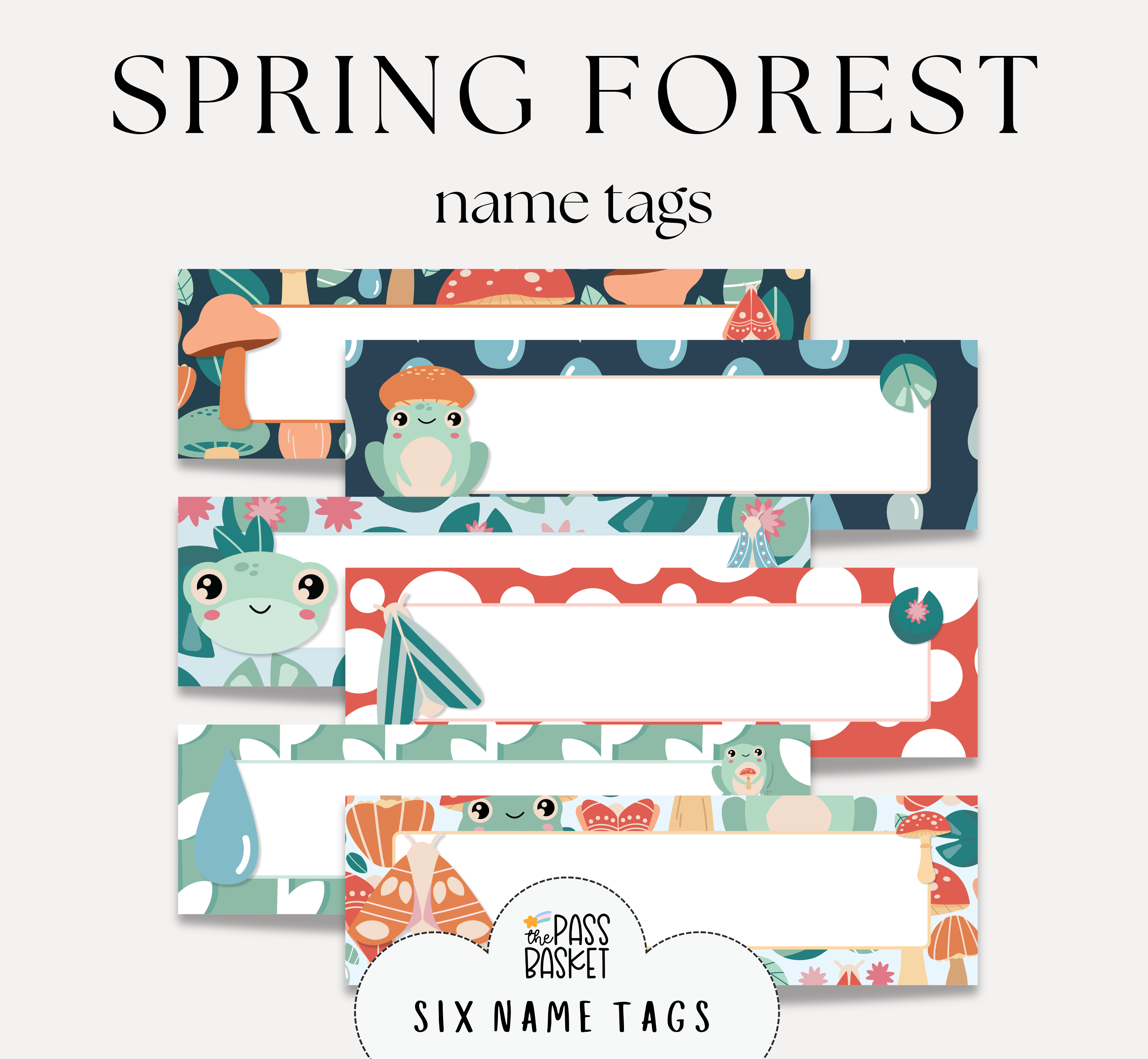 Spring Forest | Desk Name Tags & Plates – The Pass Basket