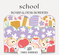 Back To School Classroom Decor Borders | Bulletin Board, Desk Strips & Whiteboard